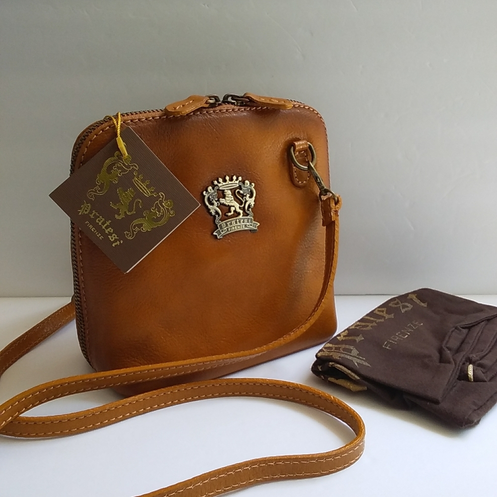 NWT PRATESI FIRENZE CROSSBODY SHOULDER BAG PURSE - Picture 1 of 12